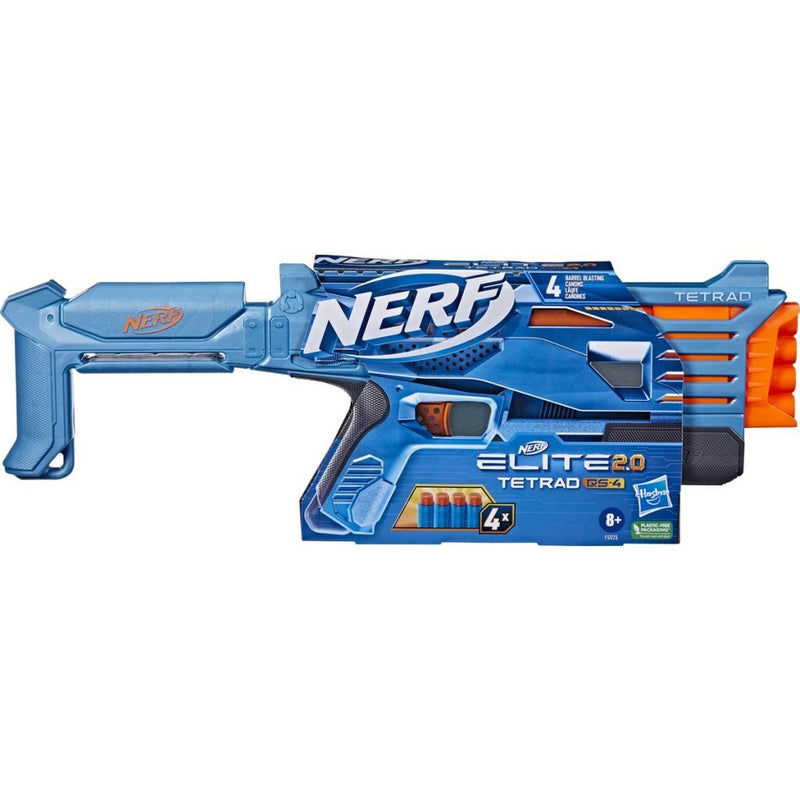Load image into Gallery viewer, Nerf elite 2.0 tetrad blaster + 4 darts
