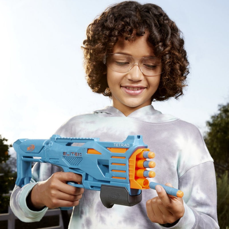 Load image into Gallery viewer, Nerf elite 2.0 tetrad blaster + 4 darts
