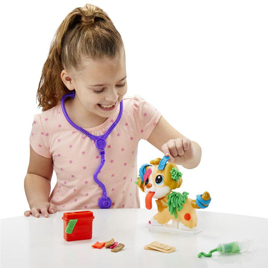 Hasbro play-doh dierenarts speelset - boetseerklei - inclusief 5 play-doh potjes - knutselen voor kinderen