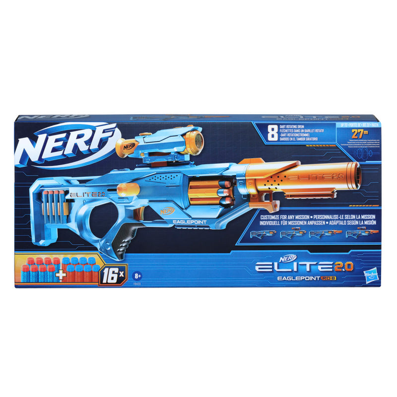 Load image into Gallery viewer, Nerf elite 2.0 eaglepoint rd8 blaster + 16 darts
