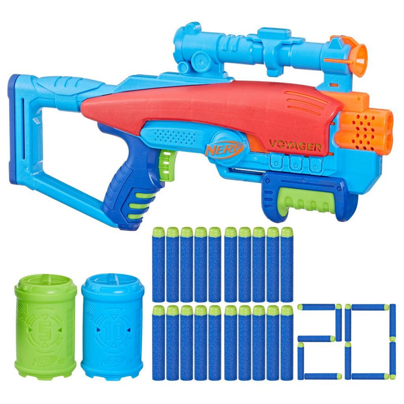 Afbeelding laden in galerijviewer, Hasbro nerf junior elite voyage target set + 20 darts
