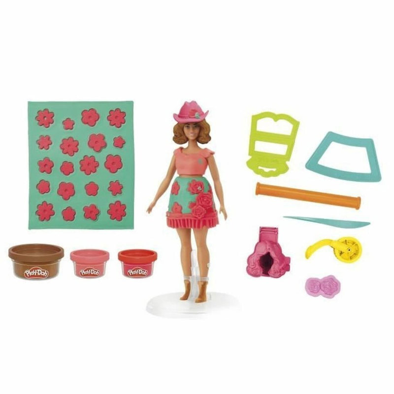 Load image into Gallery viewer, Play-doh barbie florals and fringe
