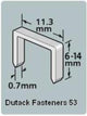 Dutack niet serie 53 cnk 6mm blister 1000 st. - 5011012