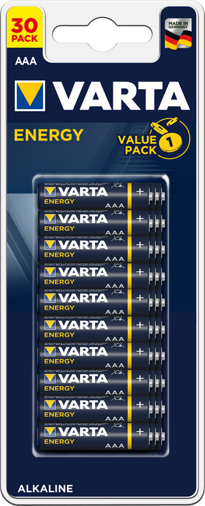 Batterijen energy aaa varta 30 stuks