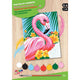 Sequin art schilderen op nummer flamingo