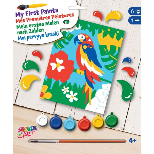 Sequin art schilderen op nummer papegaai