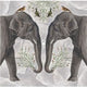 Kaart+envelop indian olifant. 16x16 cm | 6 stuks