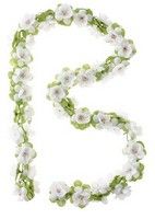 Basil bloemenstreng Flower Garland 120cm wit