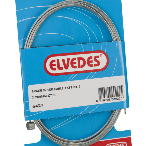 Elvedes Rem binnenkabel 2250mm gegalvaniseerd ø1,5mm T-nippel (op kaart)