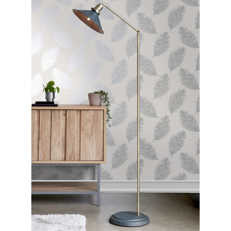 Load image into Gallery viewer, Dutch wallcoverings behang fawning feather lichtgrijs
