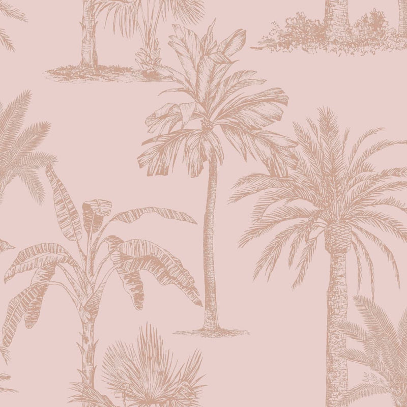 Load image into Gallery viewer, DUTCH WALLCOVERINGS DUTCH WALLCOVERINGS Behang Tropical Trees roze
