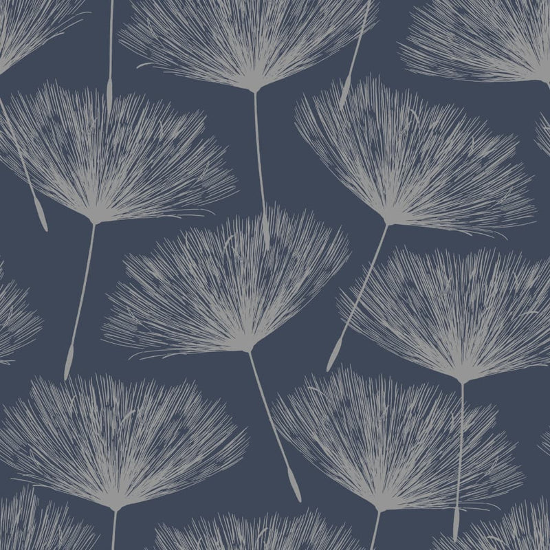 Load image into Gallery viewer, DUTCH WALLCOVERINGS DUTCH WALLCOVERINGS Behang Fleur marineblauw en grijs
