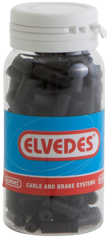 Kabelhoedje Elvedes 5.0mm pvc zwart(150)