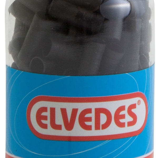 ds Elvedes kabelhoedje 5.0mm PVC zw (150)