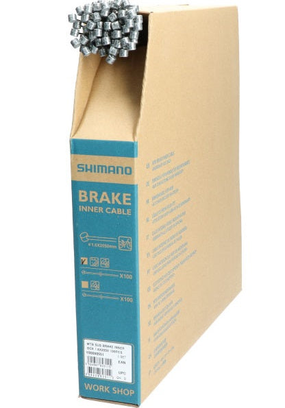 Load image into Gallery viewer, Shimano remkabel binnen ATB RVS 1.6-1700(100st) Y80098551
