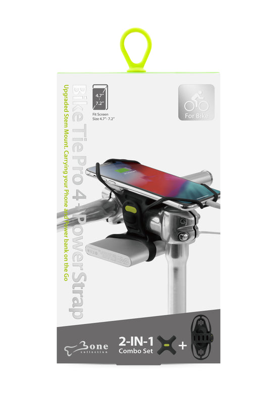 Bone collection Universele telefoonhouder Bike Tie Pro4 + Strap Black