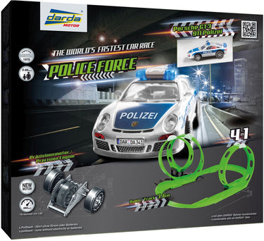 Vedes darda police force racebaan met porsche 911