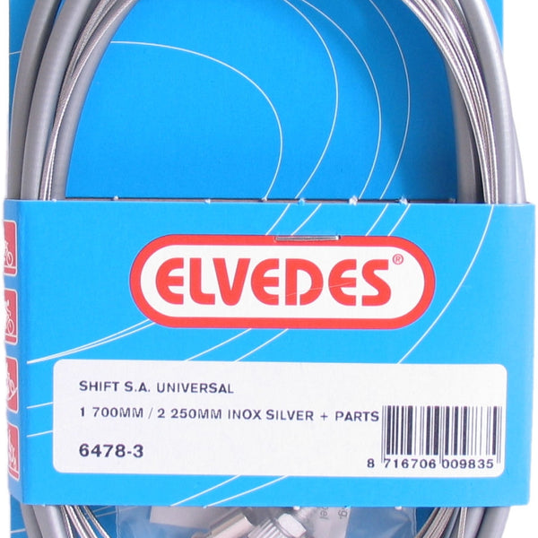 Kabel Elvedes cpl rem achter zilver