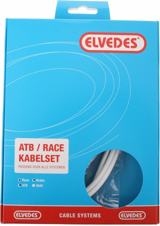 Elvedes remkabel kit ATB RACE wit