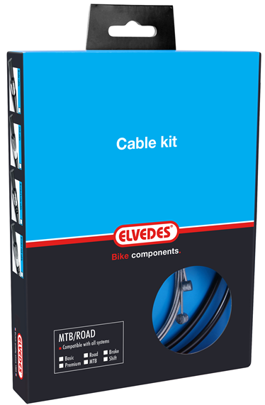 Elvedes schakel kabel kit ATB RACE zwart