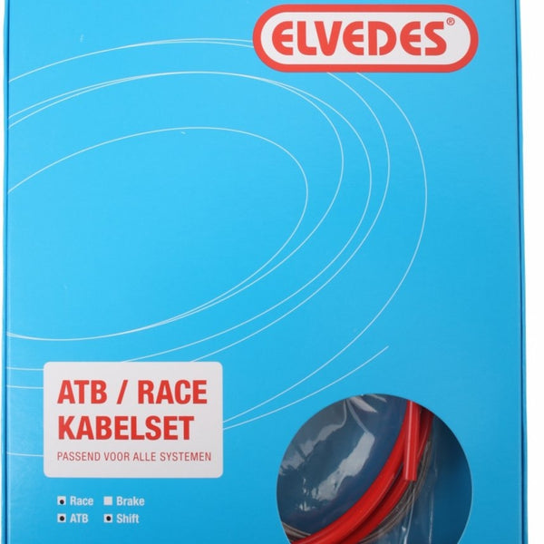 Elvedes schakel kabel kit ATB RACE rood