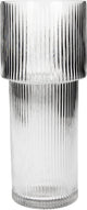 Hd collection vaas stripe glas 10.5x10.5x24.5cm