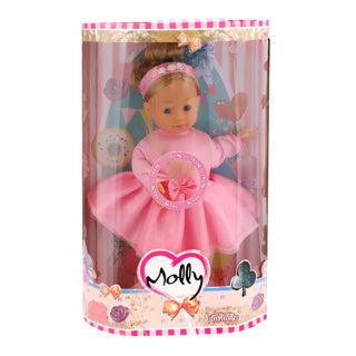 Afbeelding laden in galerijviewer, Dansende pop molly 40 cm met 3 liedjes
