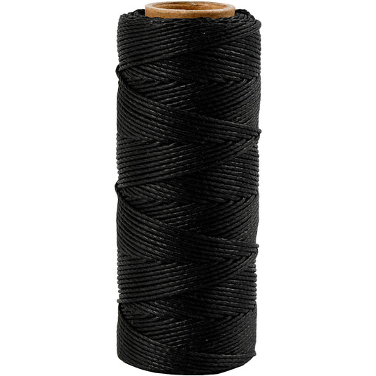 Creativ company bamboekoord, dikte 1 mm, zwart, 65 m 1 rol