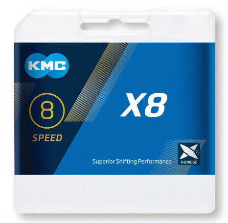 Load image into Gallery viewer, KMC Fietsketting X8 Zilver 114 schakels
