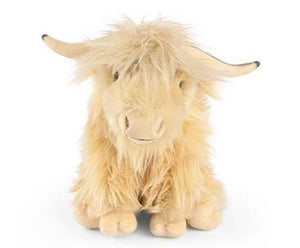 Ln: schotse hooglander wit 30 cm. + gelu