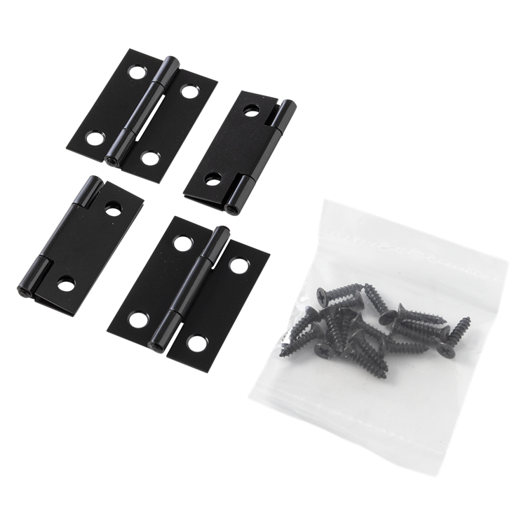 Afbeelding laden in galerijviewer, Mack 1071162 - 4 smalle scharnieren zwart h 33 x b22 mm | 5 stuks
