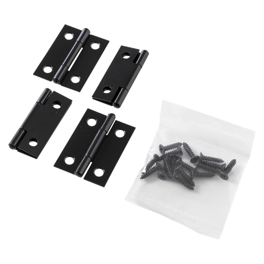Mack 1071162 - 4 smalle scharnieren zwart h 33 x b22 mm | 5 stuks