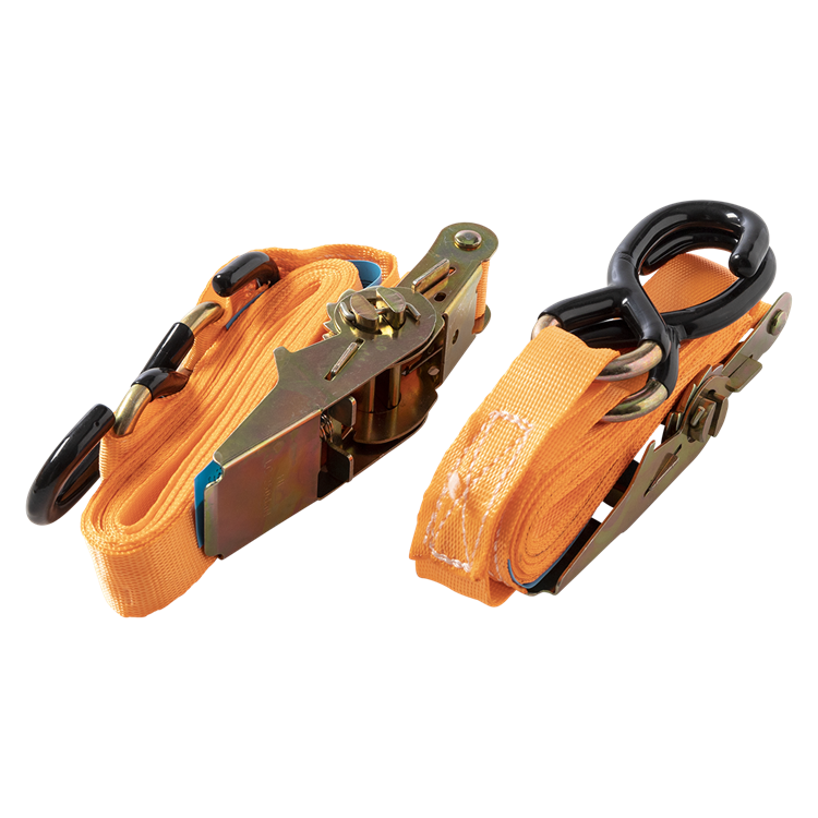 Afbeelding laden in galerijviewer, Mack 1072108 - 2 spangordels pe, ratelspanner25mm-4m max 500kg 2d,2 s haken | 5 stuks

