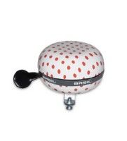 Basil Big Bell Polkadot 80mm ding dong white red 50398