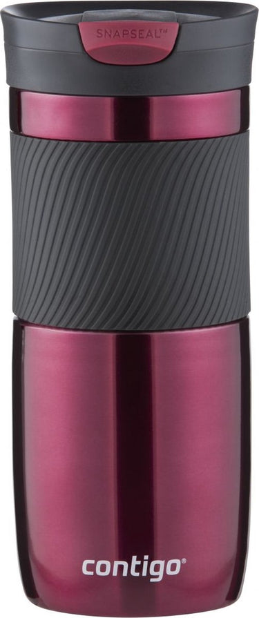 Contigo byron snapseal thermosbeker - vivacious 16oz - roestvrijstalen isoleerbeker, koffiebeker-to-go, lekvrij, houdt tot 7 uur warm, vaatwasserbestendig bpa-vrij deksel, 470 ml