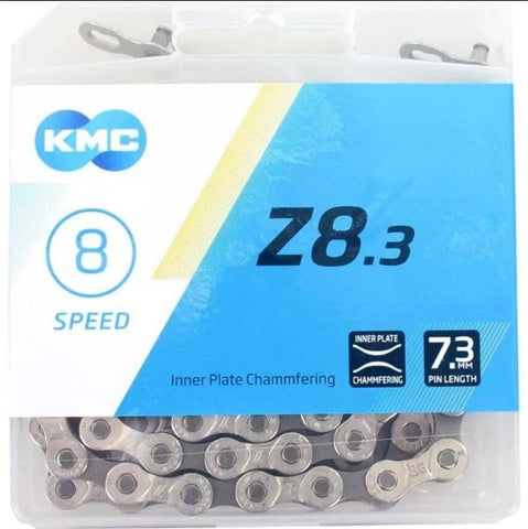 KMC ketting Z8.3 ½-3 32 114L 7,3mm zilver grijs