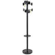 Kapstok pmstan3m alba 8 haken ronde voet 175cmx37cm zwart