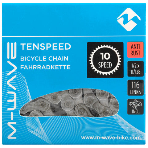 M-Wave ketting 10-speed, 1 2x11 128 116L zilver anti-roest