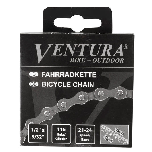 Ventura ketting 8 speed, 1 2x3 32 116l grijs bruin