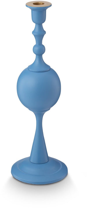 Pip studio kandelaar sphere - kaarsenhouder van metaal - lichtblauw - 37cm