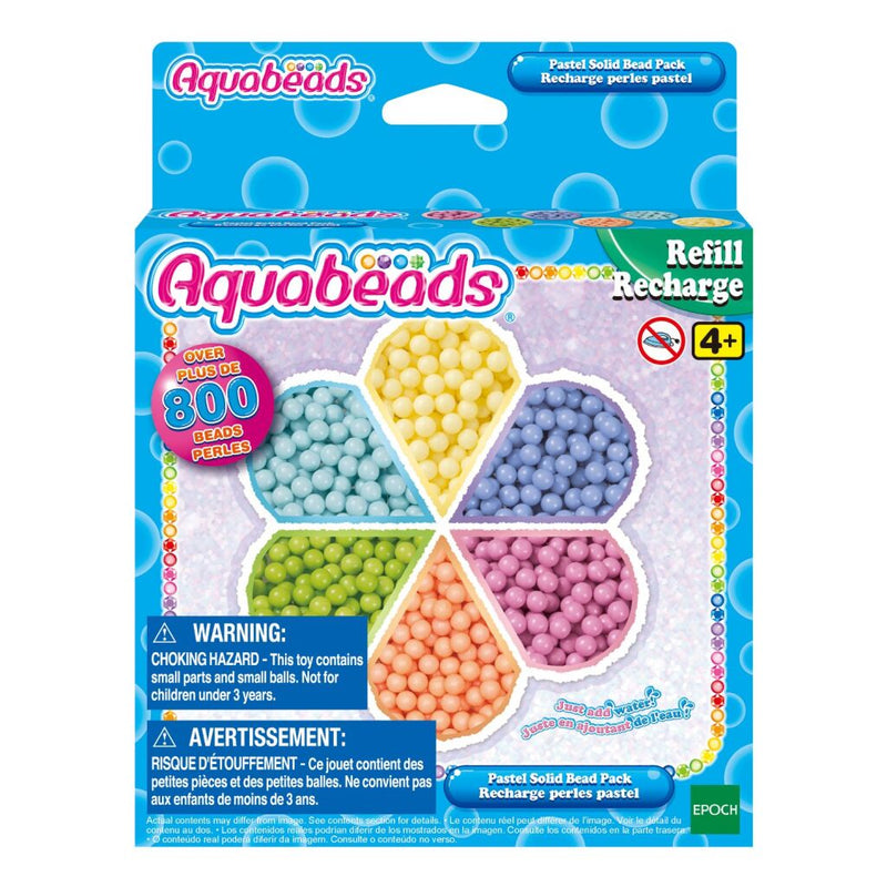 Load image into Gallery viewer, Aquabeads pastel solid bead pack 800+ parels
