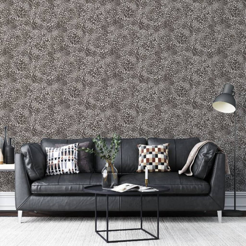 Load image into Gallery viewer, Noordwand behang leopard print zwart
