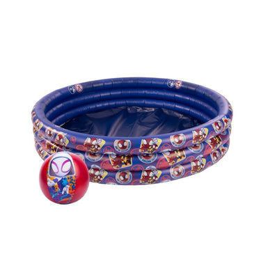 Disney spidey and friends 3 rings zwembad + strandbal donkerblauw rood