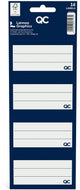 Qc colour zelfklevende schooletiketten - marineblauw - set van 16 stuks