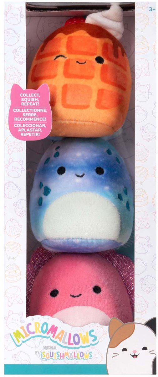 Afbeelding laden in galerijviewer, Squishmallows knuffel pluche - micromallows auggie, weaver, zinx - 3dlg.
