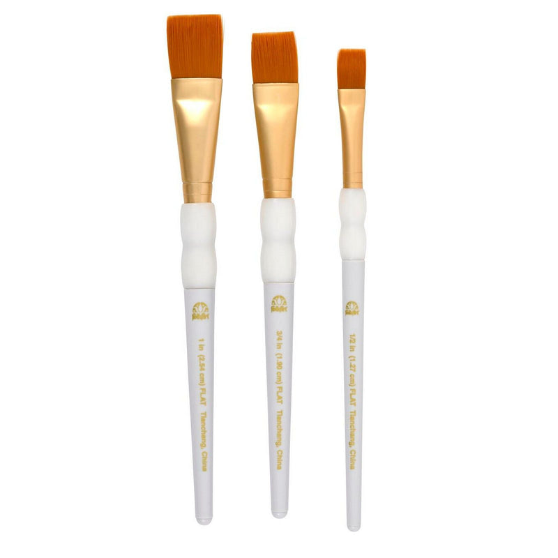 Load image into Gallery viewer, Folkart • soft grip wash paint brush set 3pcs
