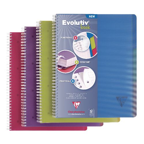 Spiraalschrift 329755 pp a5+ 16x21cm assorti geruit