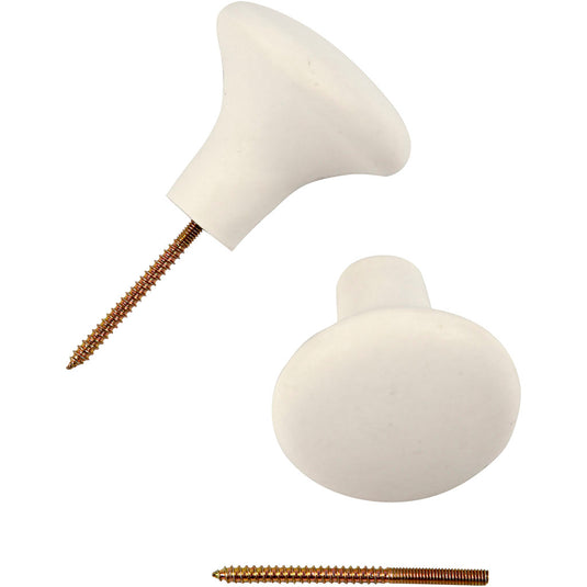 Creativ company haak, h: 5,1 cm, d 5,4 cm, wit, 4 stuk 1 doos