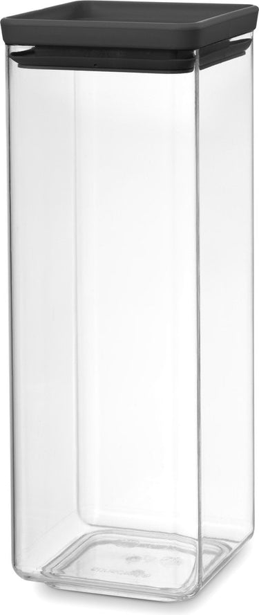 Brabantia tasty+ voorraadbus - stapelbaar - 2,5 l - dark grey