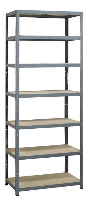 Avasco opbergrek l strong - 222cm hoog - 1400 kg draagkracht - 200 kg draagkracht per plank - monteren zonder schroeven